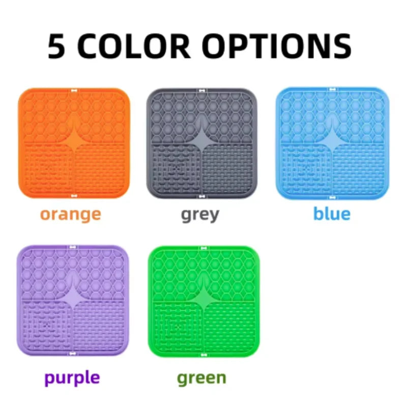 Silicone Dog Lick Mat for Bathing and Training