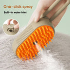 3 in 1 Pet Electric Steam Brush Cat and Dog Cleaning Spray Massage