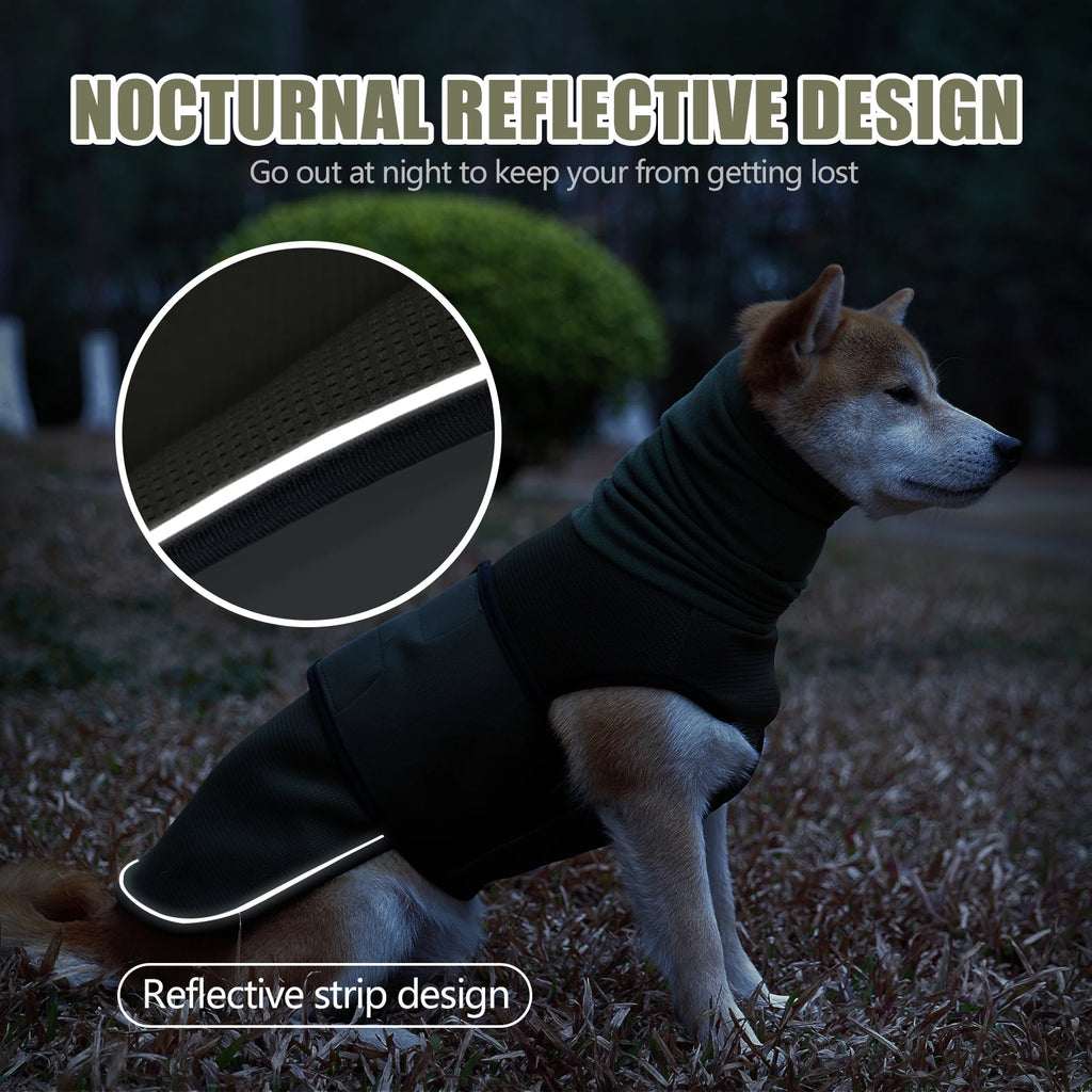 Dog Anxiety Relief Vest With Neck Warmer, Anti-Stress Calming Wrap