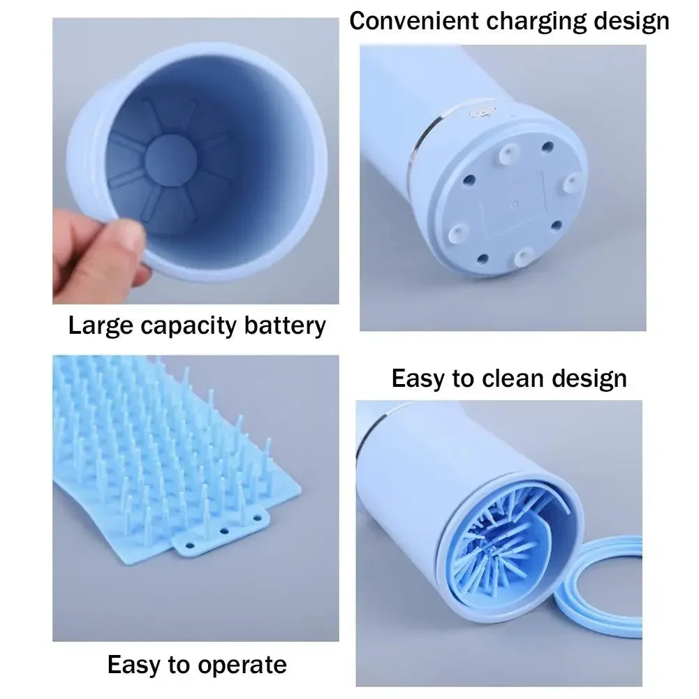 Automatic Dog Paw Cleaner Pet Foot Paw Washer Electric Paw