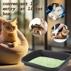 Premium Litter Box, Oversized Pet Litter Box, Low Entry Open