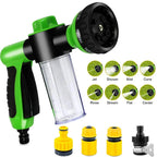 8 in 1 High Pressure Foam Pet Shower Gun Adjustable Hose Nozzle