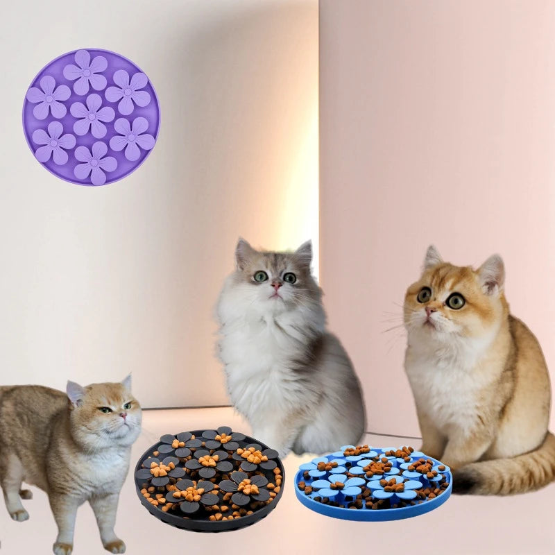 Pet Products Mat for Dogs Cats Slow Food Bowls with Suction Cup