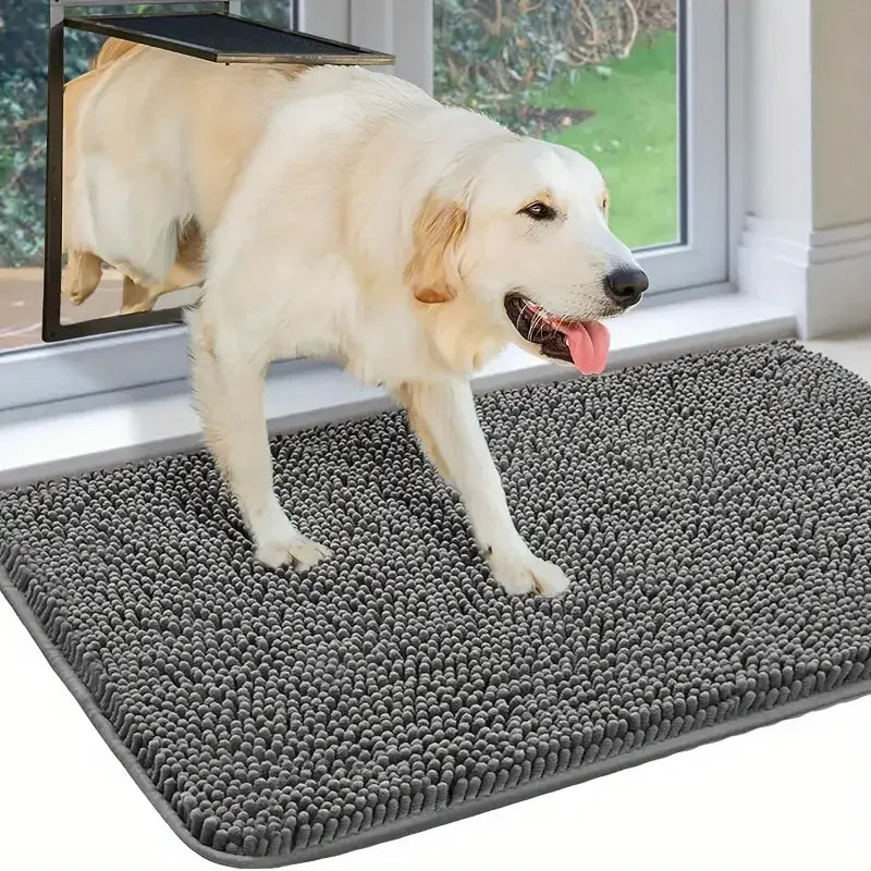 Dog Door Mat for Muddy Paws, ABSorbs Moisture and Dirt, ABSorbent