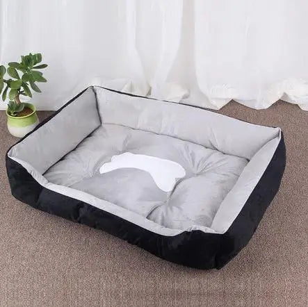 Large Pet House Dog Bed Cat Mat Long Plush Deep Sleeping Warm Soft