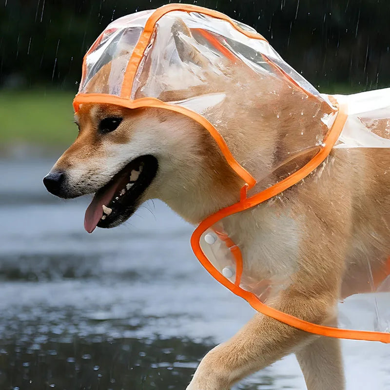 S/Xl Pet Raincoat Transparent Dog Raincoat Waterproof and