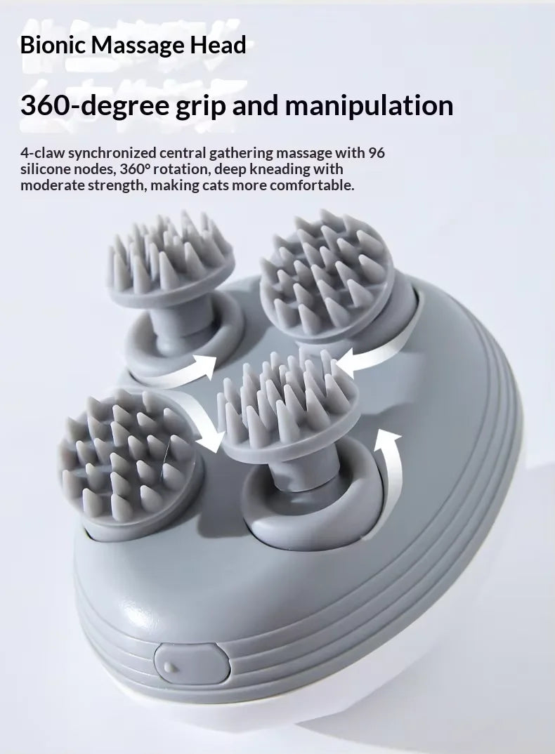 Electric Cat Head Massager Smart Pet Massager Waterproof