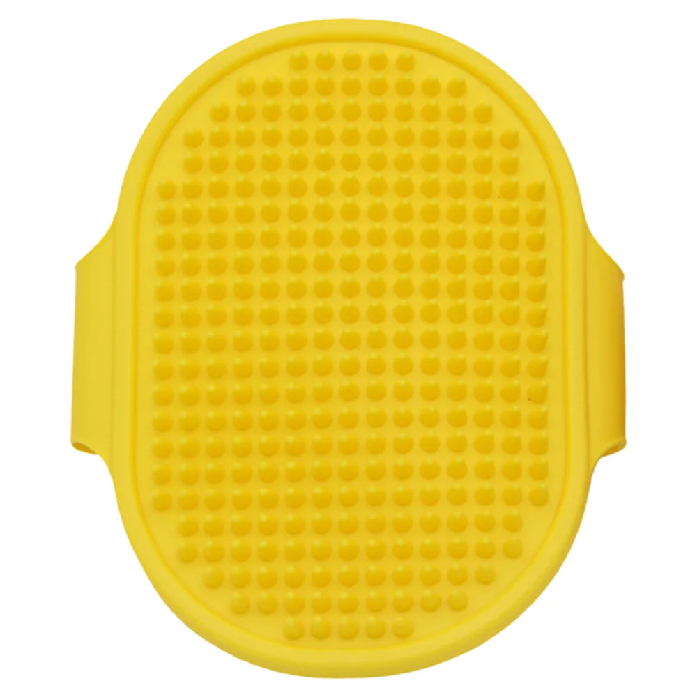 Pet Grooming Brush for Bath Massage, Silicone Bristle Deshedding