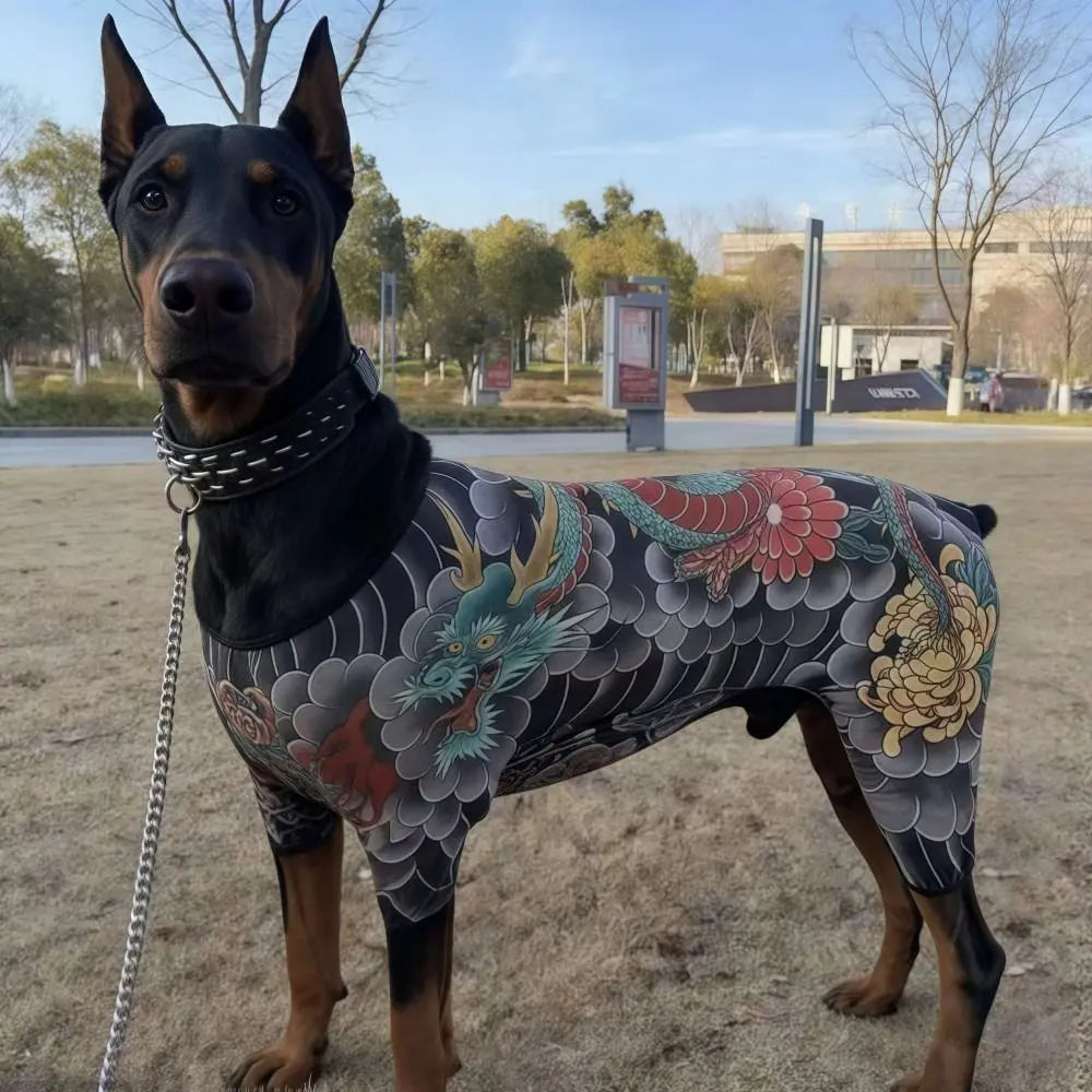 Creativity Four Seasons Dog Cat Tattooed Vest Funny Breathable Pet