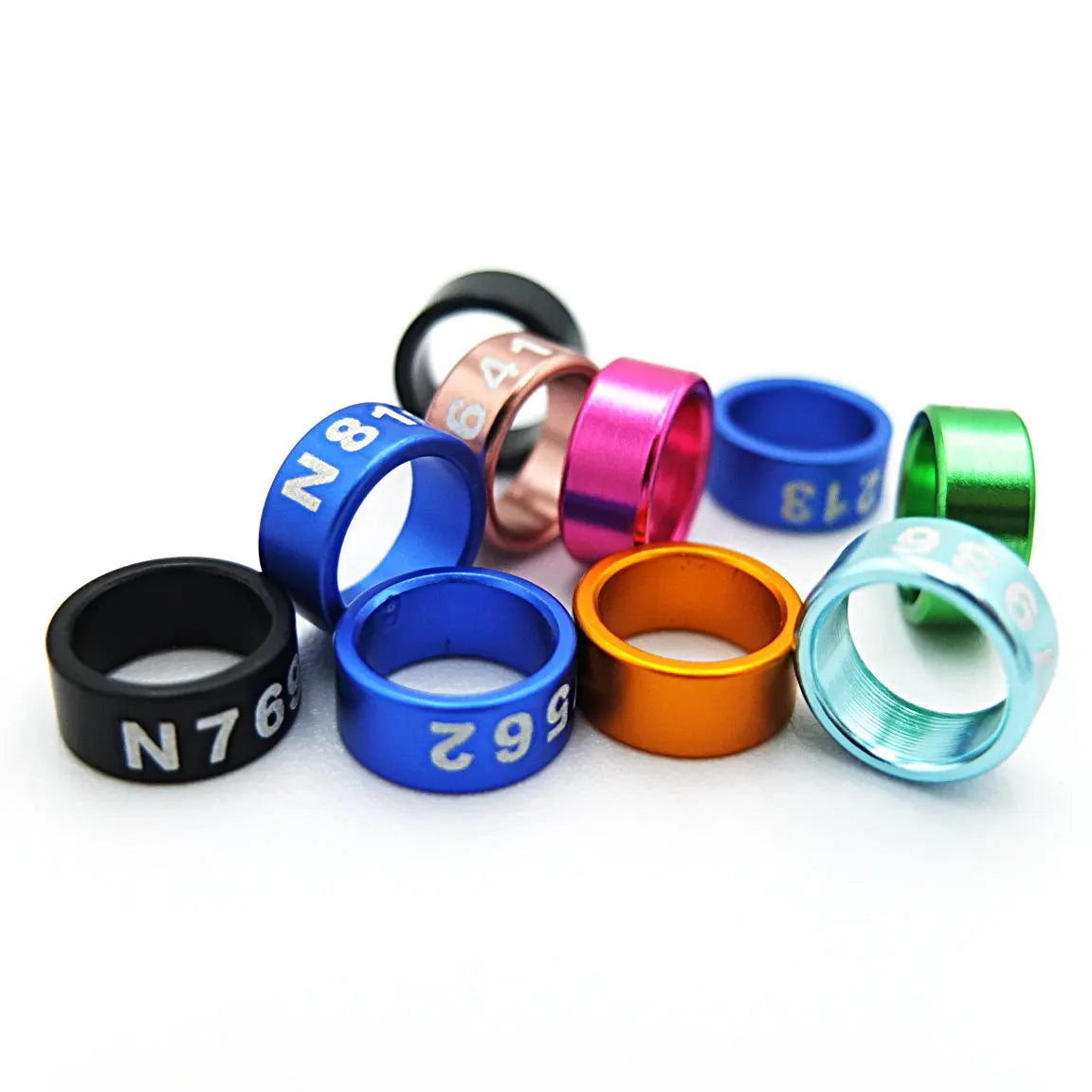 2. ~8. Aluminum Closed Bird Leg Rings for Bird Newborn 10 Days |