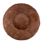 Round Pet Bed for Large Dog Bed Donut Long Plush Cat Bed for