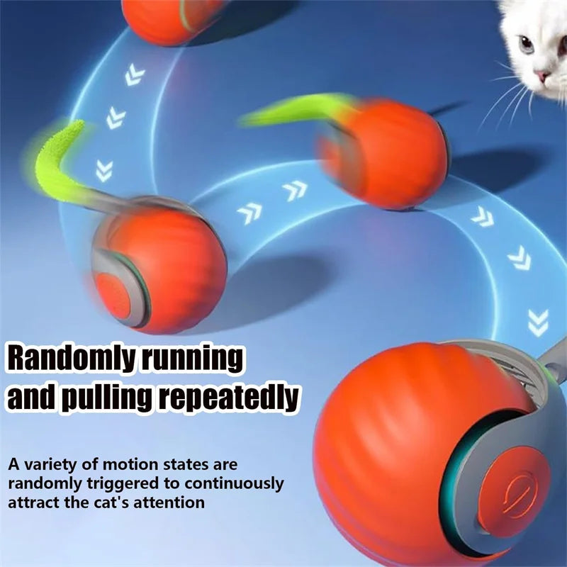 Smart Cat Toys Interactive Ball Plush Electric Catnip Training Toy