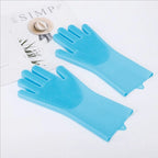 Pet Dog Bath Accessories Scrub Brush Teddy Silicone Bath Gloves
