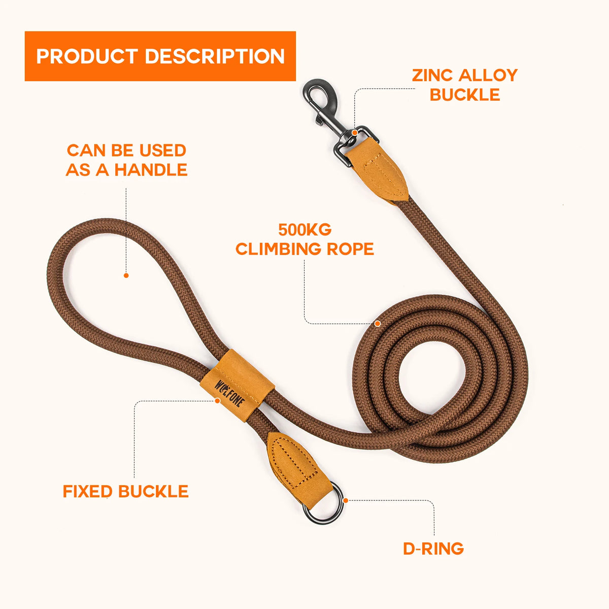 Reflective Hands-Free Running Dog Leash