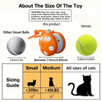 Smart Interactive Dogs Toy Balls Pets Dual-Wheel Spinning Electric