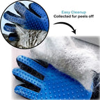 Pet Hair Remover Shower Gloves PUppy Cats Bath Brush Cleaning