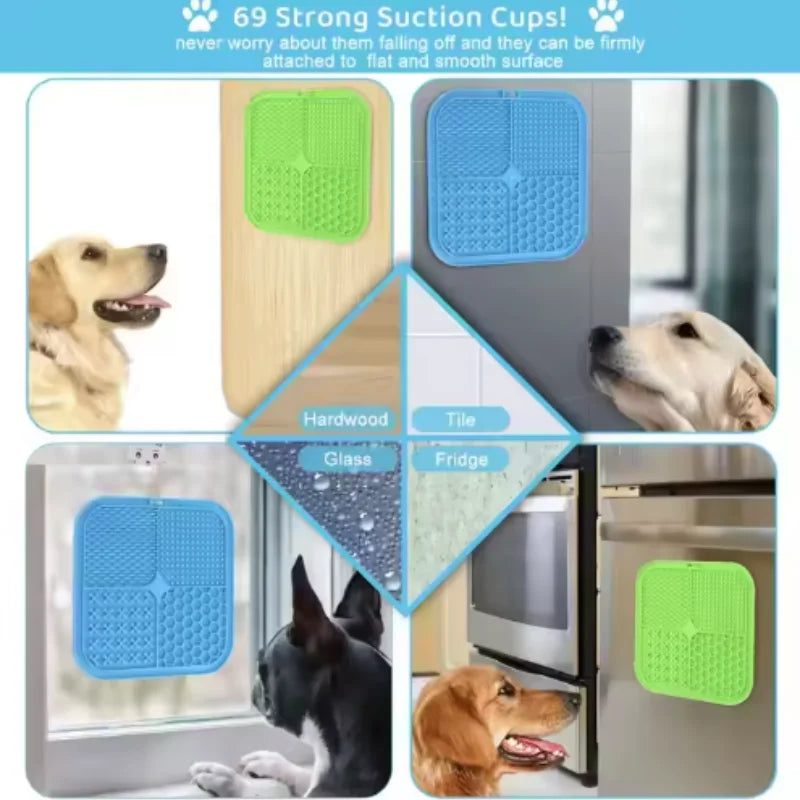 Silicone Dog Lick Mat for Bathing and Training