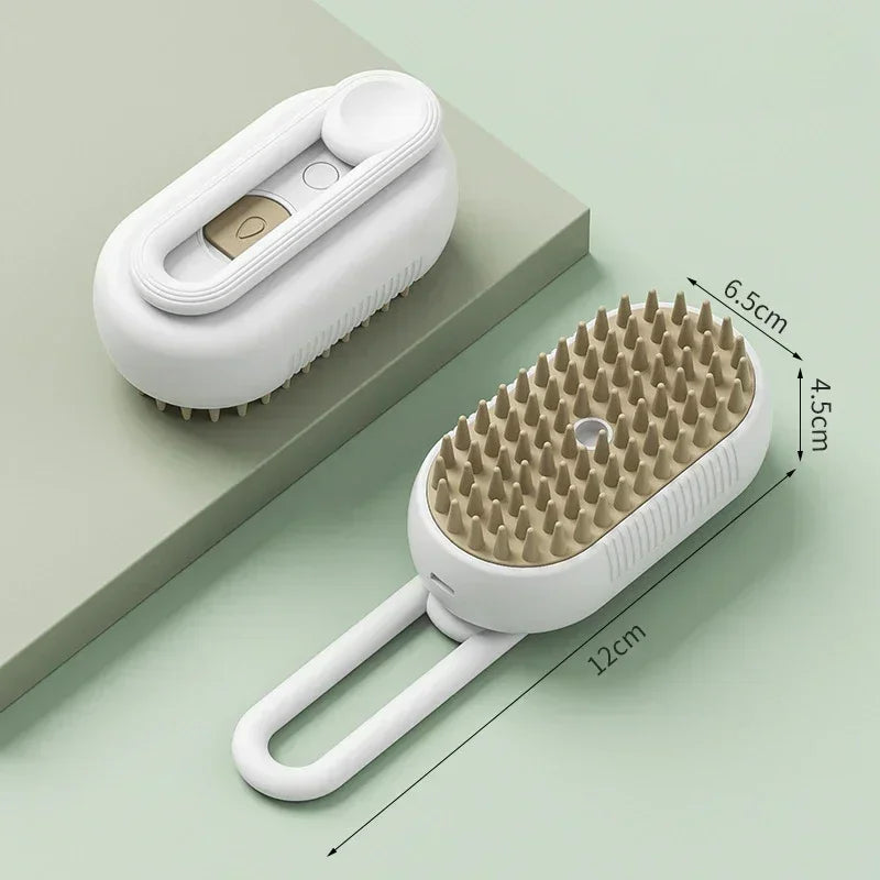 Pet Steam Brush Cat Dog Cleaning Steamy Spray Massage Beauty Comb
