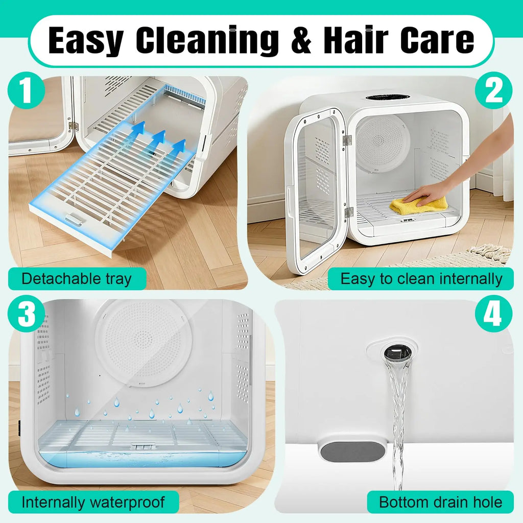 Professional Pet Dryer Box for Dogs Cats Fast Drying & Low Noise