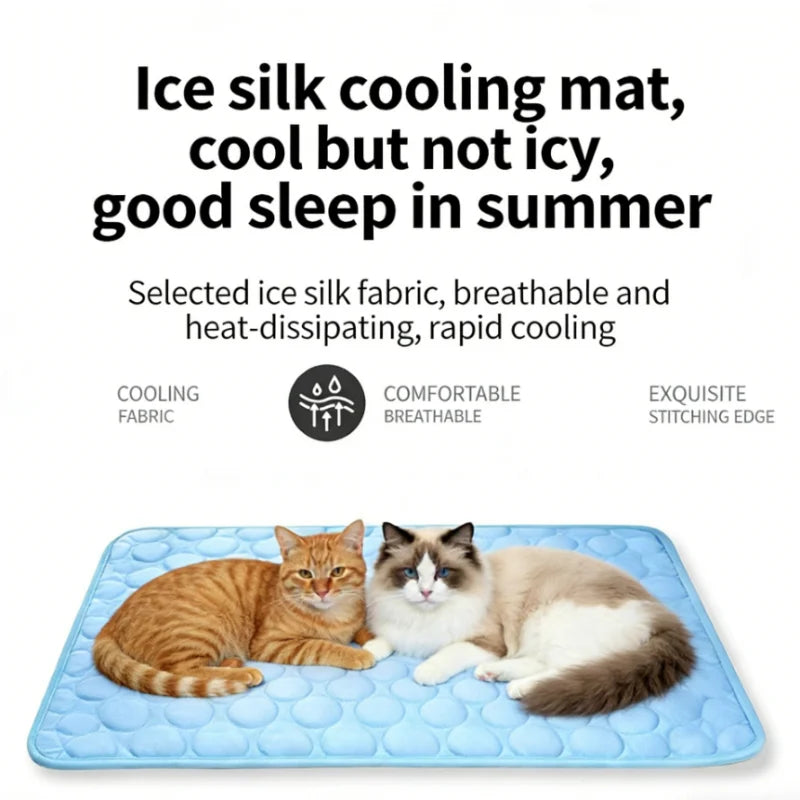 Dog Cooling Mat Summer Pet Cold Bed Extra Large for Small Big Dogs