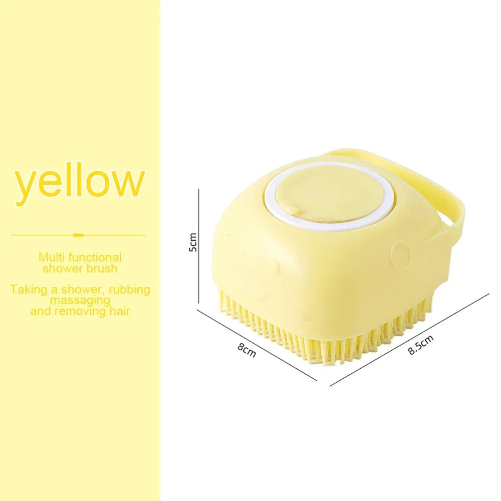 Pet Silicone Bath Foaming Massage Brush Bathroom Multifunctional