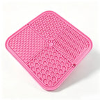 Pet Slow Feeder Licking Mat Food Grade Silicone Strong Suction Cup