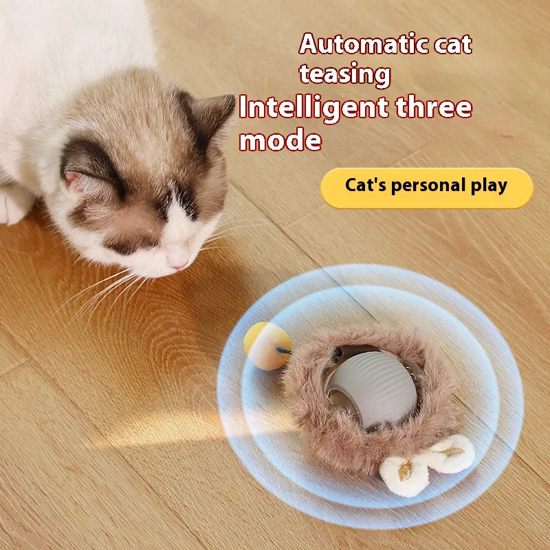 Cat Toys Intelligent Automatic Teasing Ball Silent Irregular