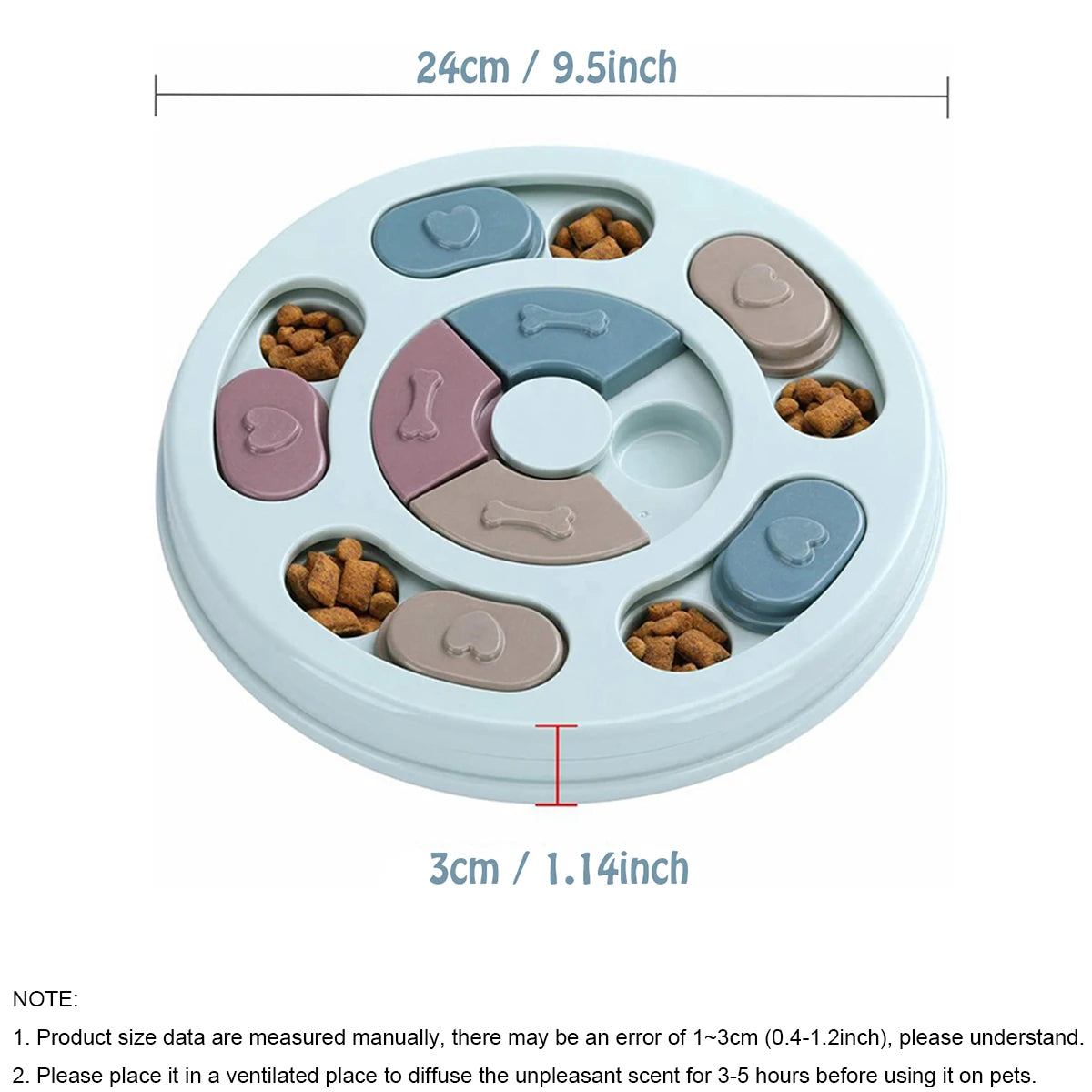 Dog Food Hiding Bowl, Slow Food Training, Dog Educational Toy to