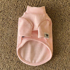 Pet Bottoming Shirt Teddy Beige Striped Vest Bichon Frise Winter