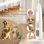 Electric Paw Trimmer for Dogs & Cats Quiet Rechargeable Clipper