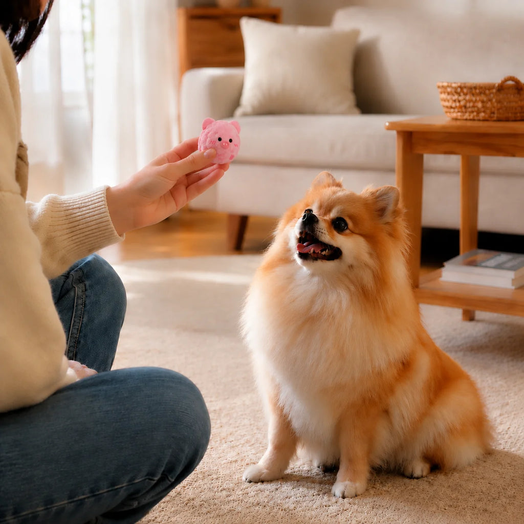 Pet Interactive Bouncing Sound Toy Ball Teething Interactive Toy