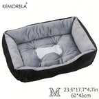 Orthopedic Plush Dog Bed High Rebound Comfortable Support White Pp