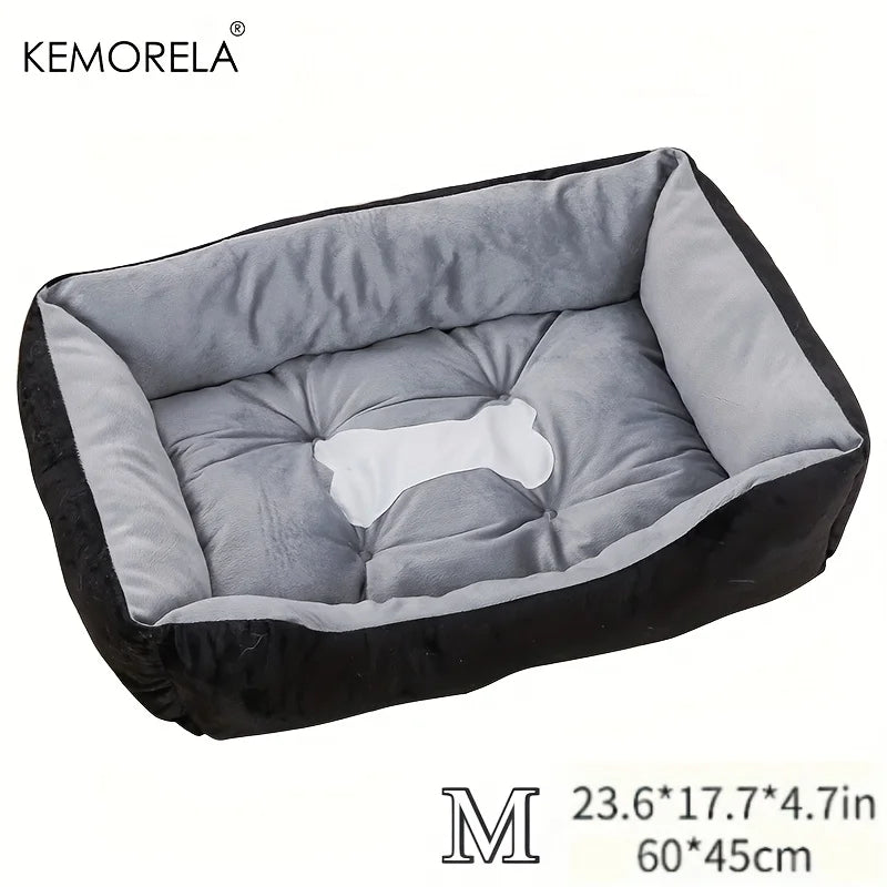 Orthopedic Plush Dog Bed High Rebound Comfortable Support White Pp
