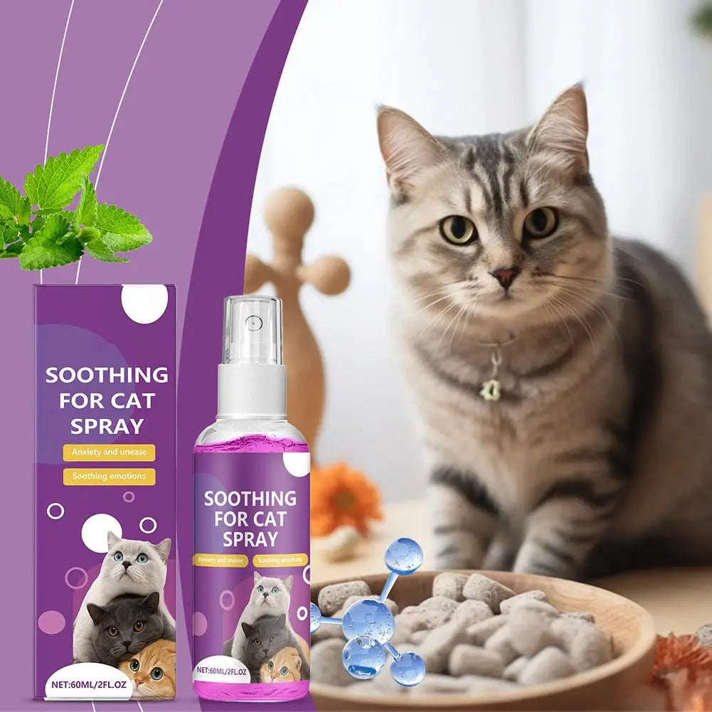 Pet Calming Spray Pet Pheromone Cat Emotional Soothing Spray Anti Stress Non-irritating Health Cleaning Supplies For Cats