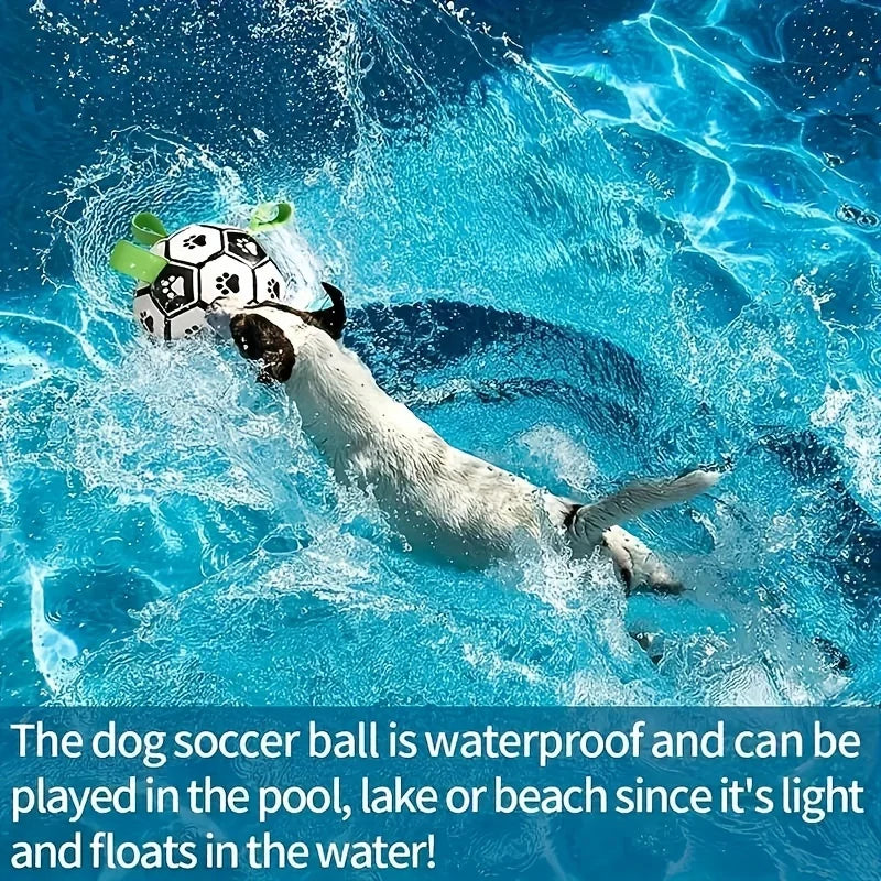 Interactive Dog Soccer Ball, Durable and Tear-Resistant Pet Soccer