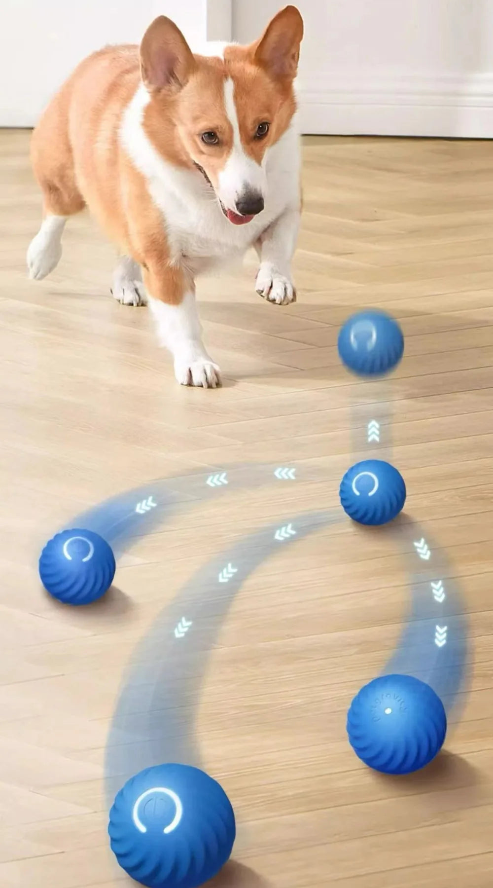 Pet Toy Ball Automatic Moving Dog Toy Ball Smart Usb Jumping
