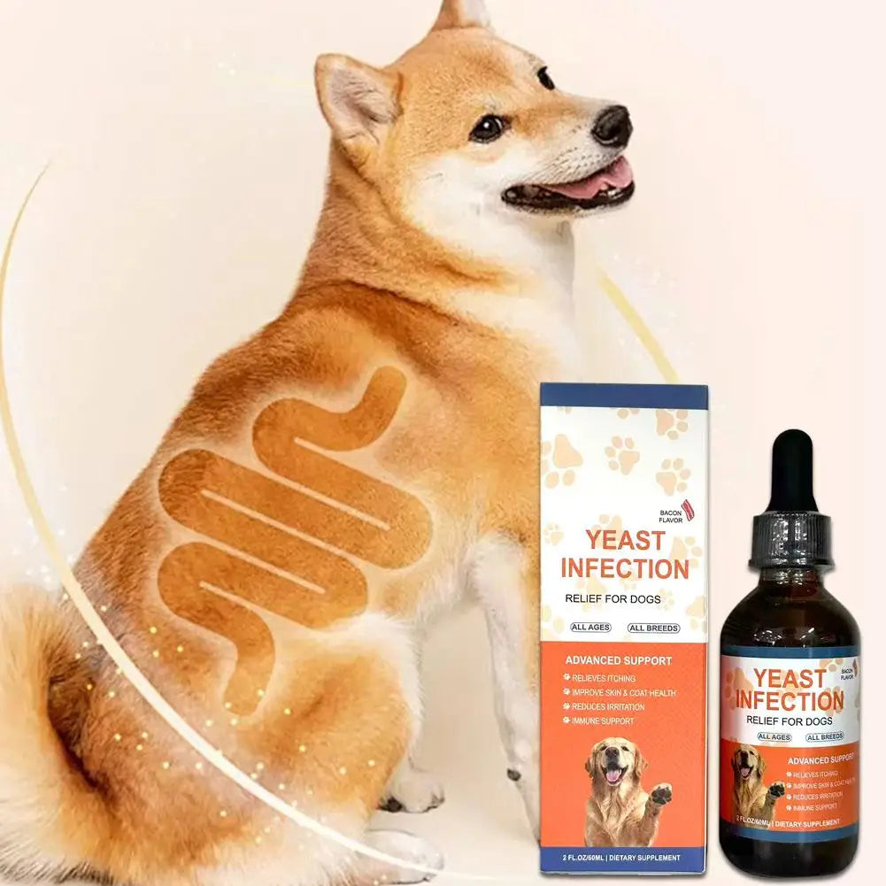 60ml Pet Yeast Drops for Dogs And Cats - Supports Gut Health Nutrient Absorption And Enhances Overall Quality of Life