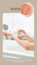 Pet Bath Brush Soft Silicone with Shampoo Dispenser Gentle Massage