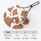 Pet Bucket Hat Summer Sun Cap Adjustable for Small Medium Dogs