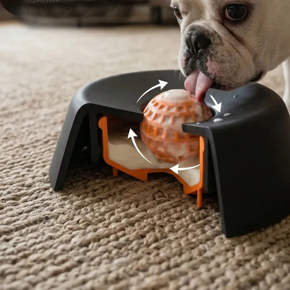 Pet Slow Licking Bowl for Dogs Cats Anti-Choking Dog Bowl Liquid