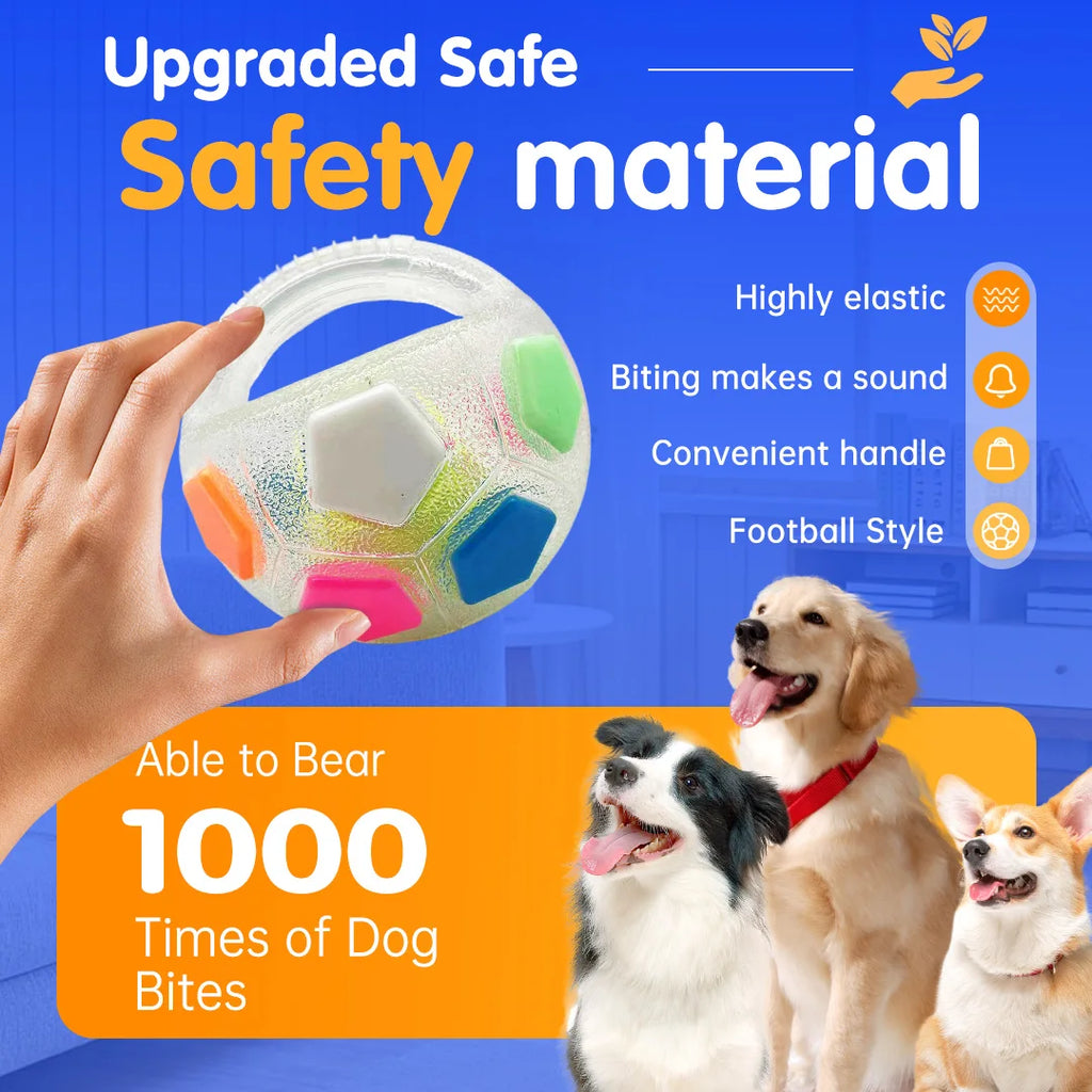 New Football Tennis Ball Shaped Pet Dog Toys, Durable Teething