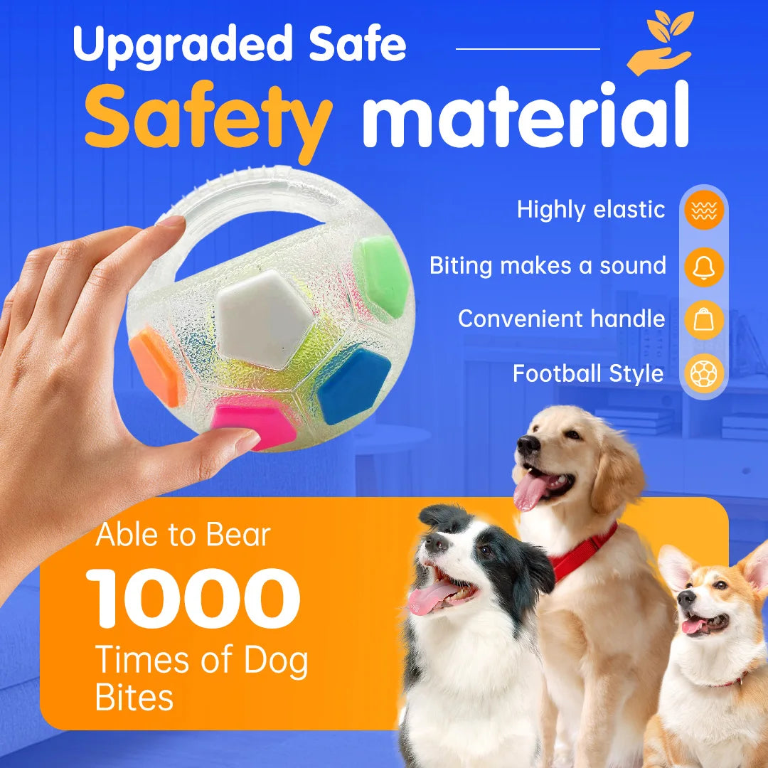New Football Tennis Ball Shaped Pet Dog Toys, Durable Teething