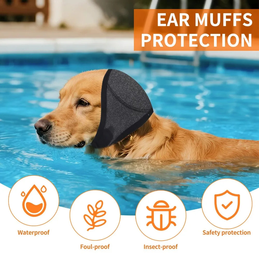 Anxiety Relief Dog Ear Protection Waterproof Muffs Noise Reducing