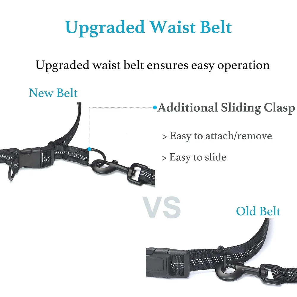 Adjustable Hands-Free Bungee Dog Leash