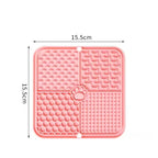 Pet Slow Feeder Licking Mat Food Grade Silicone Strong Suction Cup