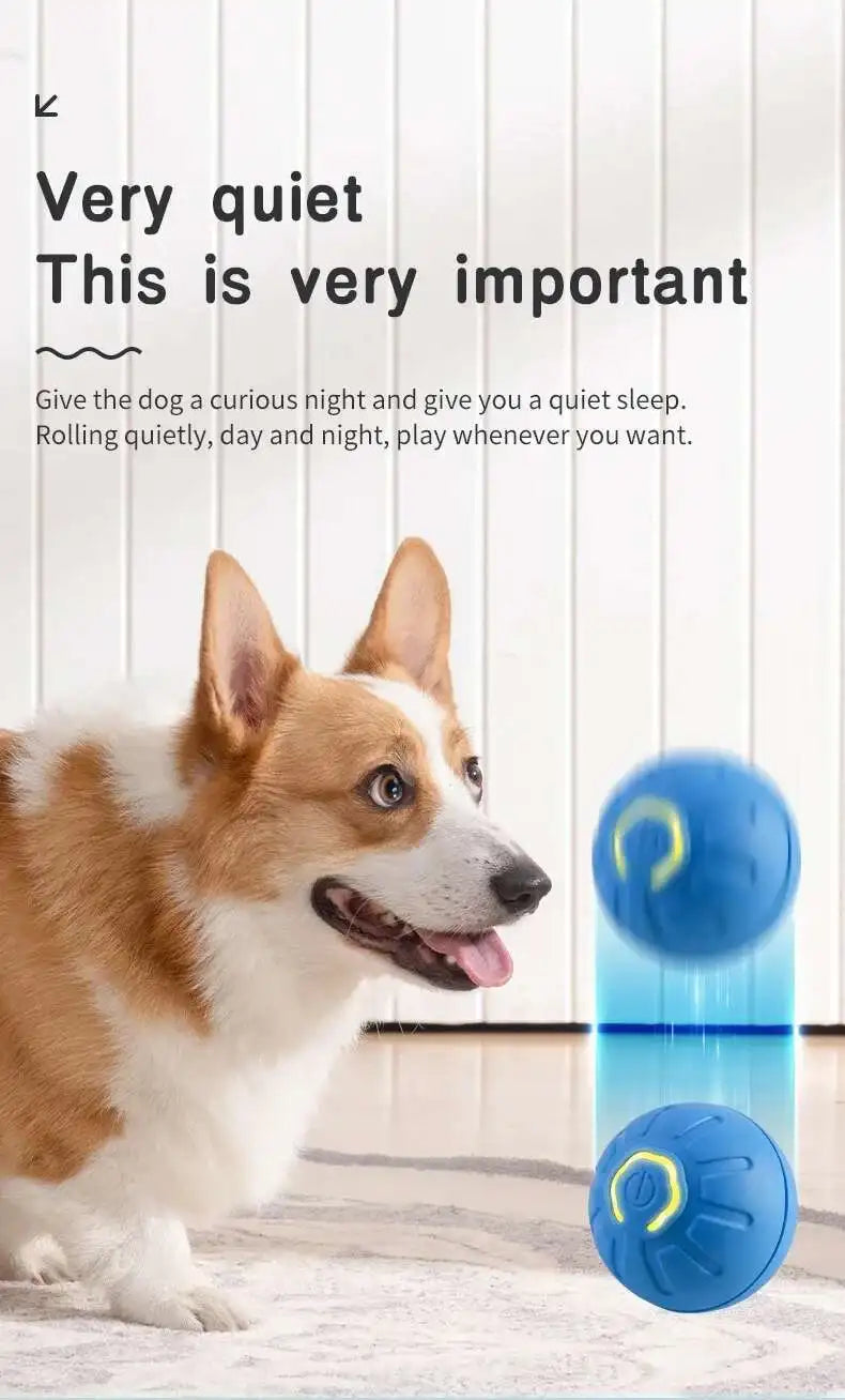 Smart Dog Toy Ball Electronic Interactive Pet Toy Moving Ball USB