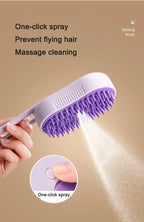 3 in 1 Pet Electric Steam Brush Cat and Dog Cleaning Spray Massage
