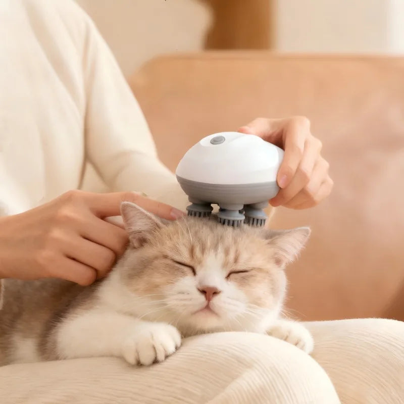 Electric Cat Head Massager Smart Pet Massager Waterproof
