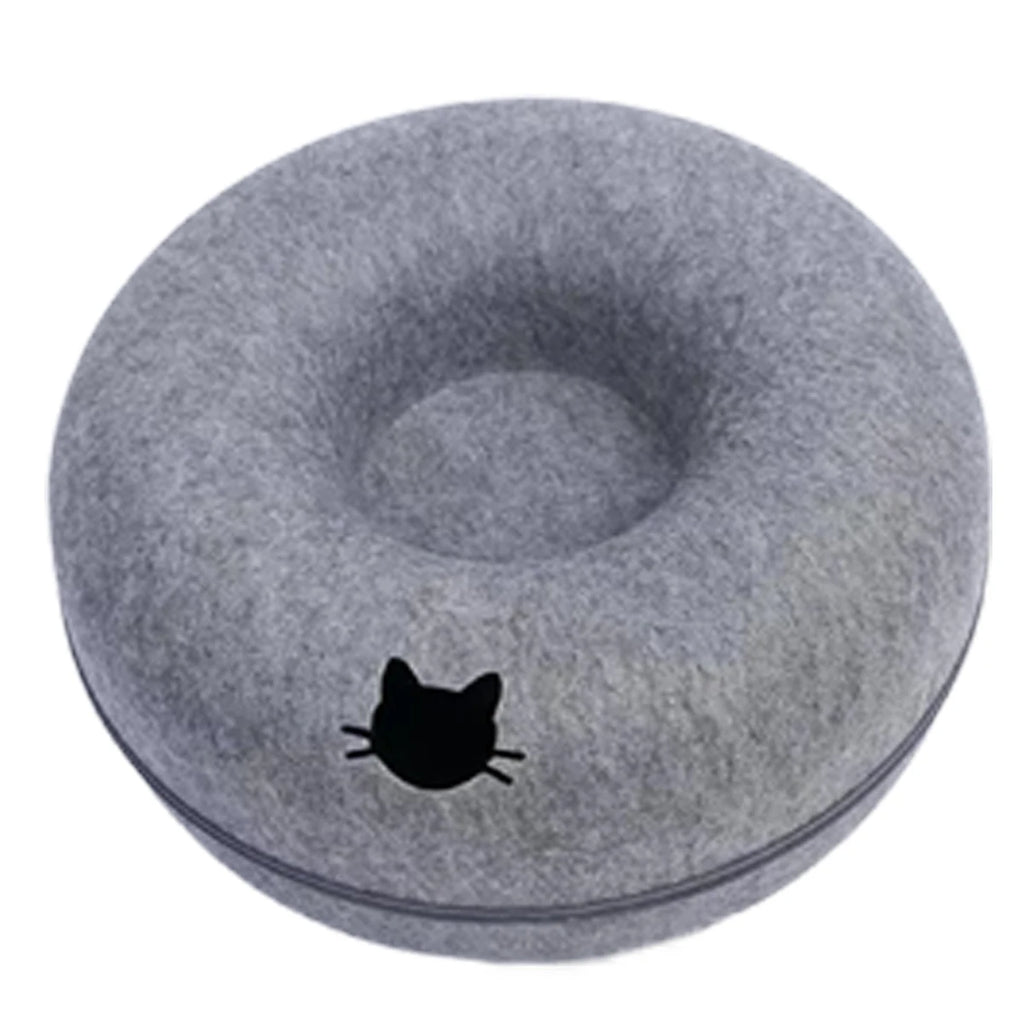 B-Tunnel Donut Cat Bed Interactive Tunnel Pet Felt Indoor Toys