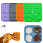 Pet Lick Silicone Mat Dogs Pet Slow Food Plate for Dog Bathing